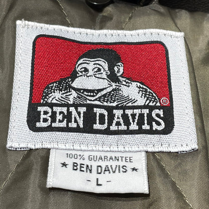 【中古品】【メンズ】 BEN DAVIS ベン デイビス FAKE LEATHER JACKET T-25780011 フェイク レザー ジャケット アウター 147-260805-sa-03-tei サイズ：L カラー：ブラウン 万代Net店