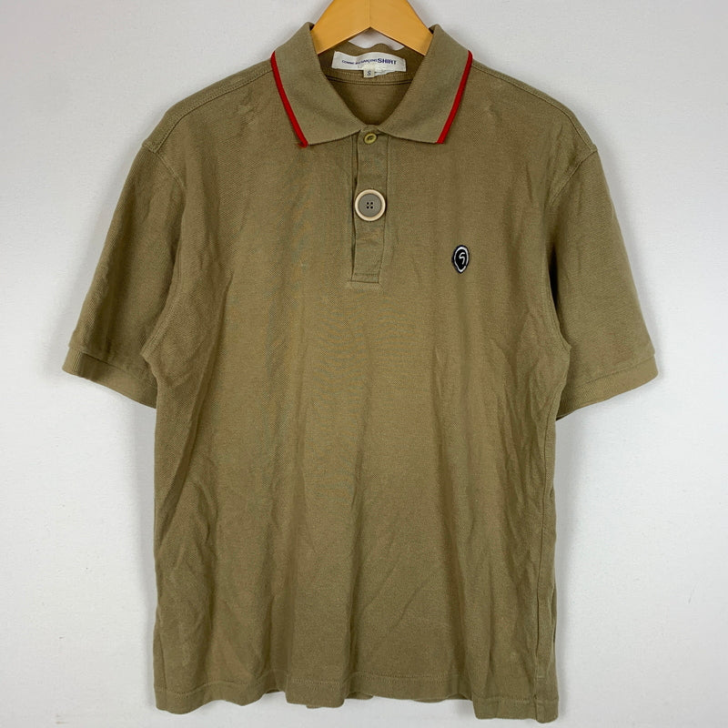【現状渡し品】【メンズ】 COMME des GARCONS コムデギャルソン S/S POLO SHIRTS ショートスリーブ ポロシャツ 半袖 トップス 140-260808-ko-11-tei サイズ：S カラー：ブラウン 万代Net店