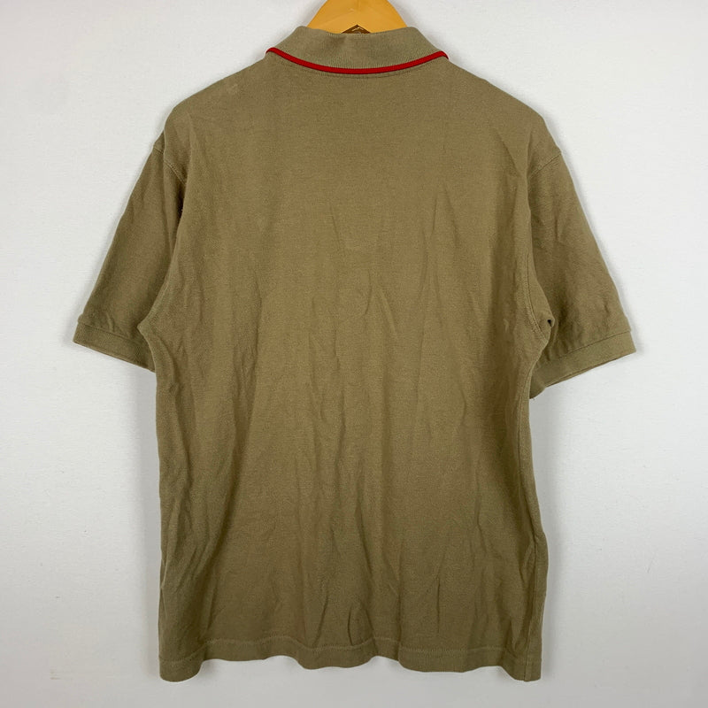 【現状渡し品】【メンズ】 COMME des GARCONS コムデギャルソン S/S POLO SHIRTS ショートスリーブ ポロシャツ 半袖 トップス 140-260808-ko-11-tei サイズ：S カラー：ブラウン 万代Net店