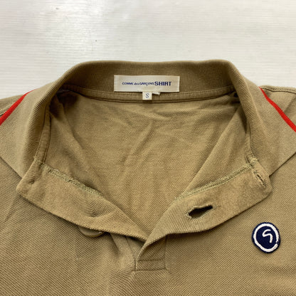 【現状渡し品】【メンズ】 COMME des GARCONS コムデギャルソン S/S POLO SHIRTS ショートスリーブ ポロシャツ 半袖 トップス 140-260808-ko-11-tei サイズ：S カラー：ブラウン 万代Net店