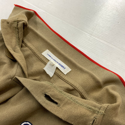 【現状渡し品】【メンズ】 COMME des GARCONS コムデギャルソン S/S POLO SHIRTS ショートスリーブ ポロシャツ 半袖 トップス 140-260808-ko-11-tei サイズ：S カラー：ブラウン 万代Net店