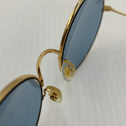 【中古品】【メンズ】 Ray-Ban レイバン JAJO SUNGLASS RB3592 ジャジョ サングラス アイウェア ラウンドフレーム 203-260812-ko-10-tei サイズ：55□20-145 カラー：ライトブルー×ゴールド 万代Net店