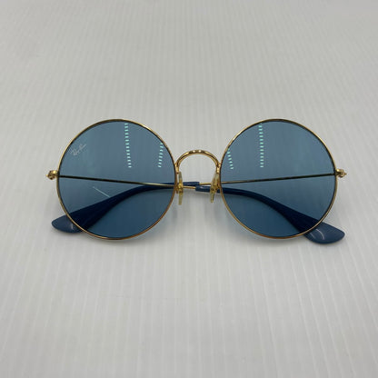 【中古品】【メンズ】 Ray-Ban レイバン JAJO SUNGLASS RB3592 ジャジョ サングラス アイウェア ラウンドフレーム 203-260812-ko-10-tei サイズ：55□20-145 カラー：ライトブルー×ゴールド 万代Net店