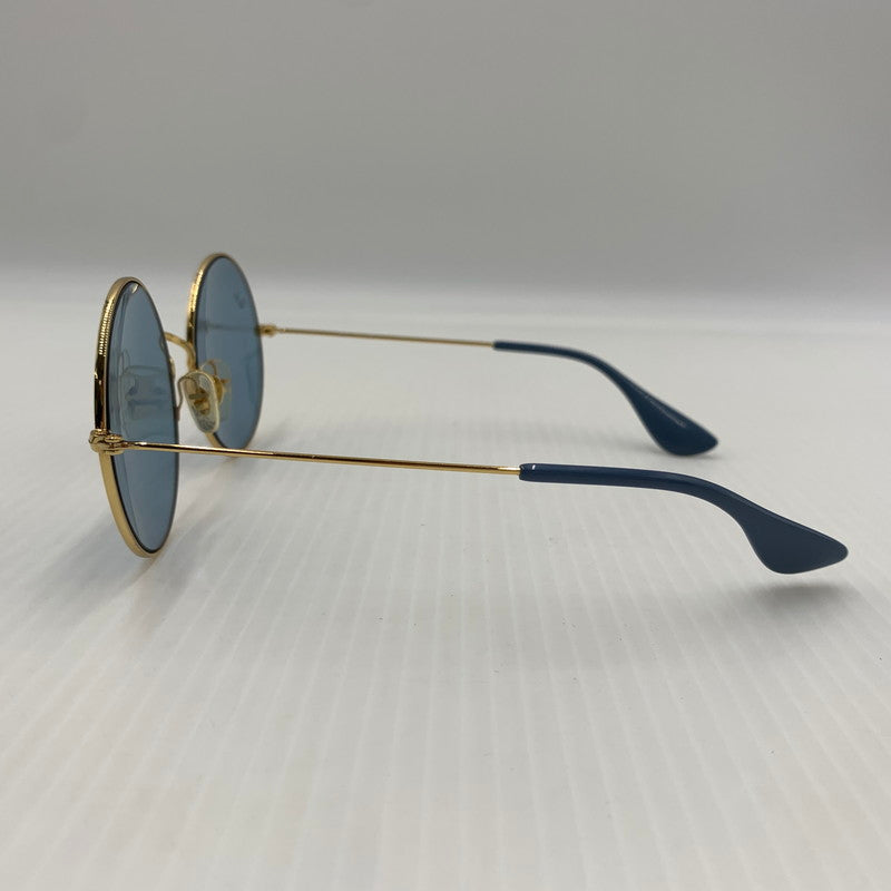 【中古品】【メンズ】 Ray-Ban レイバン JAJO SUNGLASS RB3592 ジャジョ サングラス アイウェア ラウンドフレーム 203-260812-ko-10-tei サイズ：55□20-145 カラー：ライトブルー×ゴールド 万代Net店