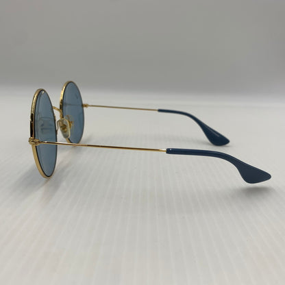 【中古品】【メンズ】 Ray-Ban レイバン JAJO SUNGLASS RB3592 ジャジョ サングラス アイウェア ラウンドフレーム 203-260812-ko-10-tei サイズ：55□20-145 カラー：ライトブルー×ゴールド 万代Net店