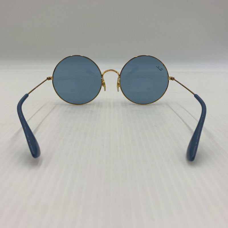 【中古品】【メンズ】 Ray-Ban レイバン JAJO SUNGLASS RB3592 ジャジョ サングラス アイウェア ラウンドフレーム 203-260812-ko-10-tei サイズ：55□20-145 カラー：ライトブルー×ゴールド 万代Net店