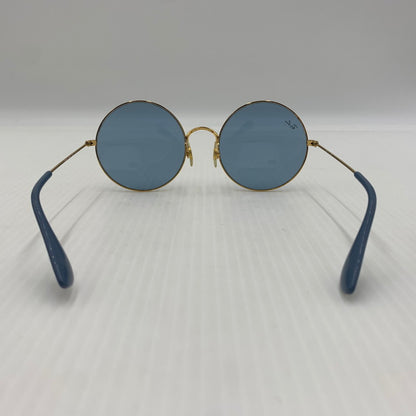 【中古品】【メンズ】 Ray-Ban レイバン JAJO SUNGLASS RB3592 ジャジョ サングラス アイウェア ラウンドフレーム 203-260812-ko-10-tei サイズ：55□20-145 カラー：ライトブルー×ゴールド 万代Net店