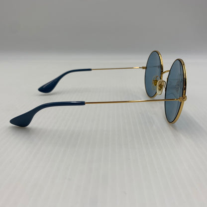 【中古品】【メンズ】 Ray-Ban レイバン JAJO SUNGLASS RB3592 ジャジョ サングラス アイウェア ラウンドフレーム 203-260812-ko-10-tei サイズ：55□20-145 カラー：ライトブルー×ゴールド 万代Net店