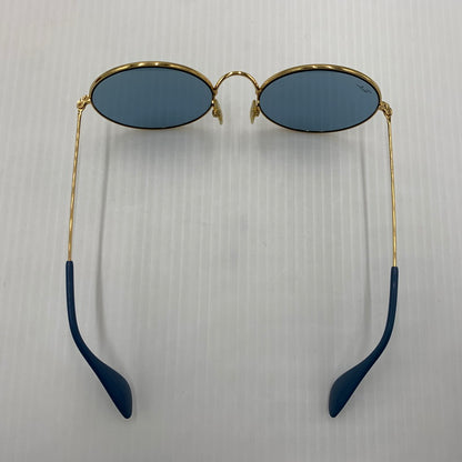 【中古品】【メンズ】 Ray-Ban レイバン JAJO SUNGLASS RB3592 ジャジョ サングラス アイウェア ラウンドフレーム 203-260812-ko-10-tei サイズ：55□20-145 カラー：ライトブルー×ゴールド 万代Net店