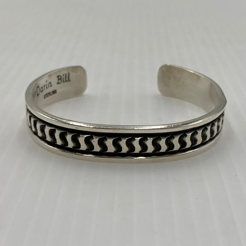 【中古品】【メンズ】 Navajo ナバホ DARIN BILL STERLING ダーリン ビル スターリング バングル アクセサリー ブレスレット 191-260812-ko-14-tei カラー：シルバーカラー 万代Net店