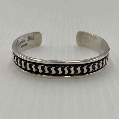 【中古品】【メンズ】 Navajo ナバホ DARIN BILL STERLING ダーリン ビル スターリング バングル アクセサリー ブレスレット 191-260812-ko-14-tei カラー：シルバーカラー 万代Net店