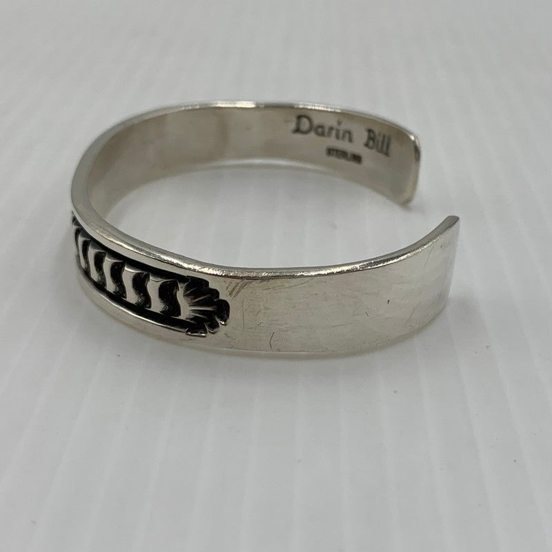 【中古品】【メンズ】 Navajo ナバホ DARIN BILL STERLING ダーリン ビル スターリング バングル アクセサリー ブレスレット 191-260812-ko-14-tei カラー：シルバーカラー 万代Net店