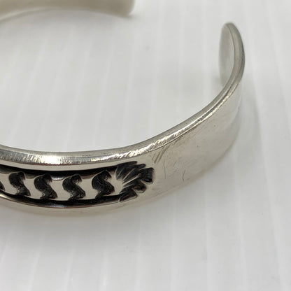 【中古品】【メンズ】 Navajo ナバホ DARIN BILL STERLING ダーリン ビル スターリング バングル アクセサリー ブレスレット 191-260812-ko-14-tei カラー：シルバーカラー 万代Net店