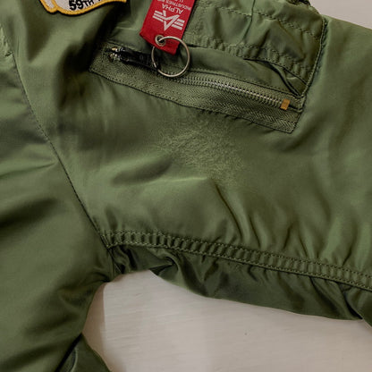 【中古品】【メンズ】 Alpha Industries アルファ インダストリーズ REVERSIBLE FLIGHT JACKET MA-1 0615-00-573-8335 リバーシブル フライトジャケット アウター 145-260810-ss-04-tei サイズ：L カラー：カーキ 万代Net店