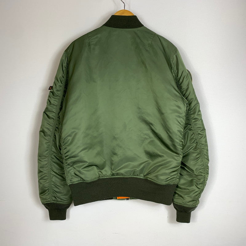 【中古品】【メンズ】 Alpha Industries アルファ インダストリーズ REVERSIBLE FLIGHT JACKET MA-1 0615-00-573-8335 リバーシブル フライトジャケット アウター 145-260810-ss-04-tei サイズ：L カラー：カーキ 万代Net店