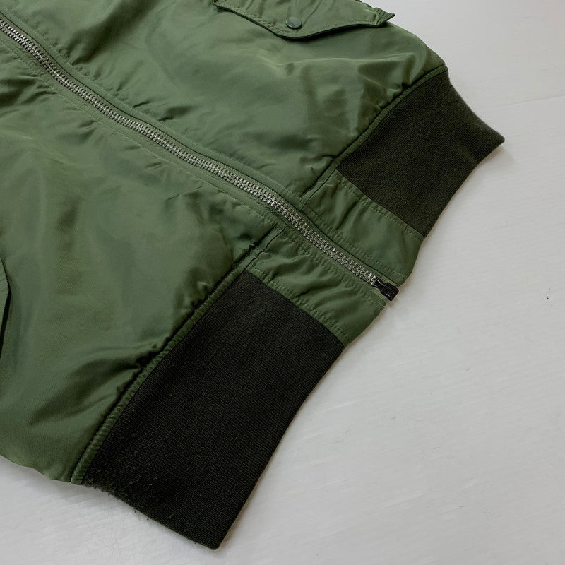 【中古品】【メンズ】 Alpha Industries アルファ インダストリーズ REVERSIBLE FLIGHT JACKET MA-1 0615-00-573-8335 リバーシブル フライトジャケット アウター 145-260810-ss-04-tei サイズ：L カラー：カーキ 万代Net店