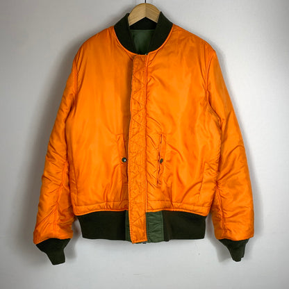【中古品】【メンズ】 Alpha Industries アルファ インダストリーズ REVERSIBLE FLIGHT JACKET MA-1 0615-00-573-8335 リバーシブル フライトジャケット アウター 145-260810-ss-04-tei サイズ：L カラー：カーキ 万代Net店
