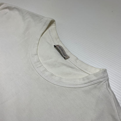【現状渡し品】【メンズ】 MONCLER モンクレール GRAPHIC STRIPESMAGLIA T-SHIRT F10918C70710 8390T グラフィック ストライプ Tシャツ 半袖 トップス 141-260809-ko-18-tei サイズ：L カラー：ホワイト 万代Net店