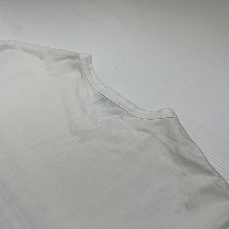 【現状渡し品】【メンズ】 MONCLER モンクレール GRAPHIC STRIPESMAGLIA T-SHIRT F10918C70710 8390T グラフィック ストライプ Tシャツ 半袖 トップス 141-260809-ko-18-tei サイズ：L カラー：ホワイト 万代Net店