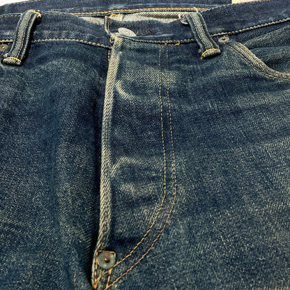 【現状渡し品】【メンズ】 EVISU エヴィス SEA GULL SMILE PAINT DENIM PANTS NO.2 カモメ スマイル ペイント デニム パンツ ボトムス ジーンズ 156-260809-sa-03-tei サイズ：33 カラー：インディゴ 万代Net店