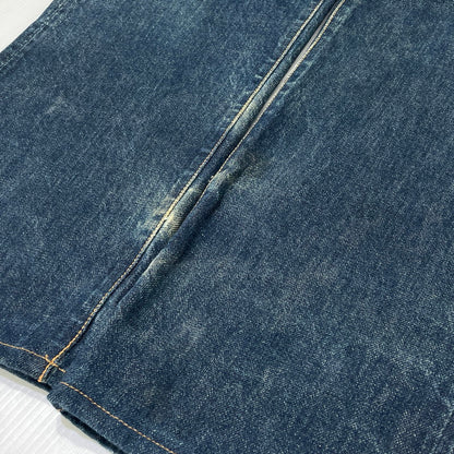 【現状渡し品】【メンズ】 EVISU エヴィス SEA GULL SMILE PAINT DENIM PANTS NO.2 カモメ スマイル ペイント デニム パンツ ボトムス ジーンズ 156-260809-sa-03-tei サイズ：33 カラー：インディゴ 万代Net店