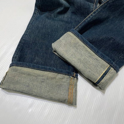【現状渡し品】【メンズ】 EVISU エヴィス SEA GULL SMILE PAINT DENIM PANTS NO.2 カモメ スマイル ペイント デニム パンツ ボトムス ジーンズ 156-260809-sa-03-tei サイズ：33 カラー：インディゴ 万代Net店