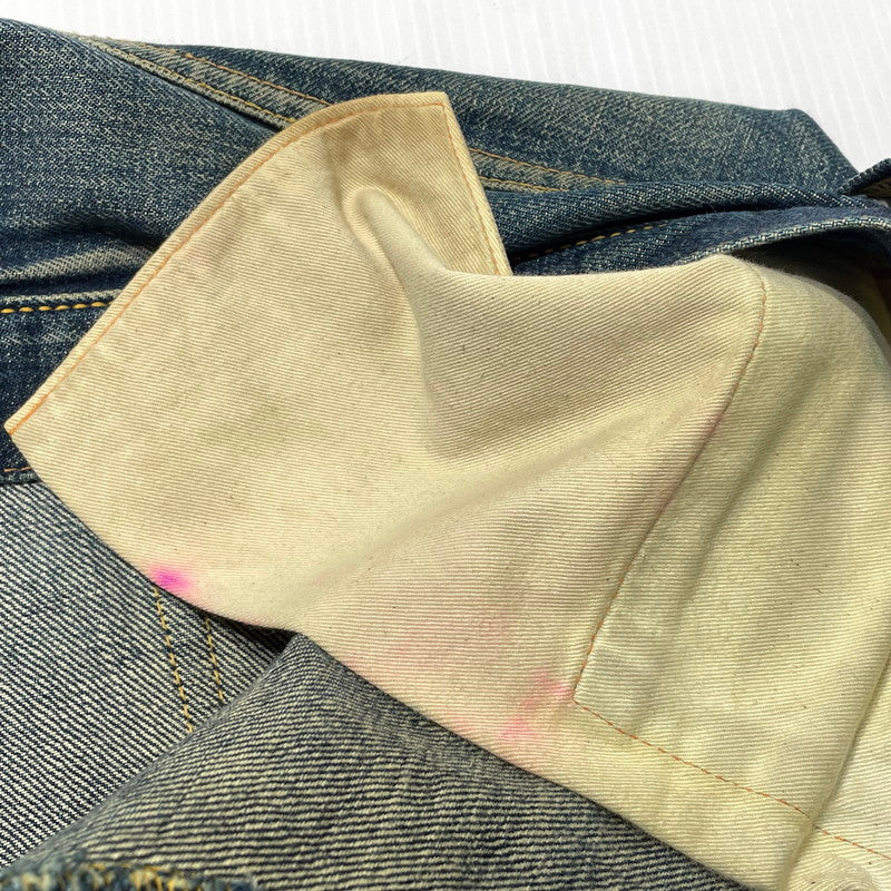 【現状渡し品】【メンズ】 EVISU エヴィス SEA GULL SMILE PAINT DENIM PANTS NO.2 カモメ スマイル ペイント デニム パンツ ボトムス ジーンズ 156-260809-sa-03-tei サイズ：33 カラー：インディゴ 万代Net店