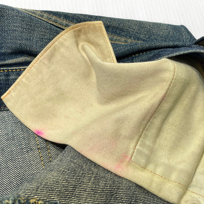 【現状渡し品】【メンズ】 EVISU エヴィス SEA GULL SMILE PAINT DENIM PANTS NO.2 カモメ スマイル ペイント デニム パンツ ボトムス ジーンズ 156-260809-sa-03-tei サイズ：33 カラー：インディゴ 万代Net店