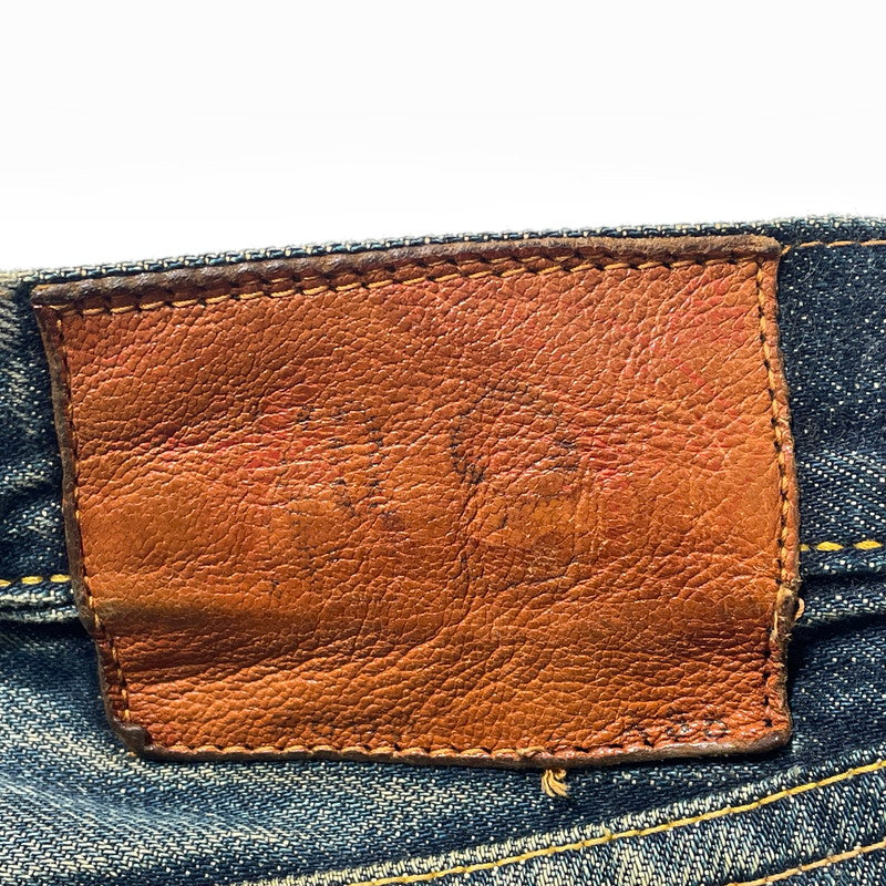 【現状渡し品】【メンズ】 EVISU エヴィス SEA GULL SMILE PAINT DENIM PANTS NO.2 カモメ スマイル ペイント デニム パンツ ボトムス ジーンズ 156-260809-sa-03-tei サイズ：33 カラー：インディゴ 万代Net店