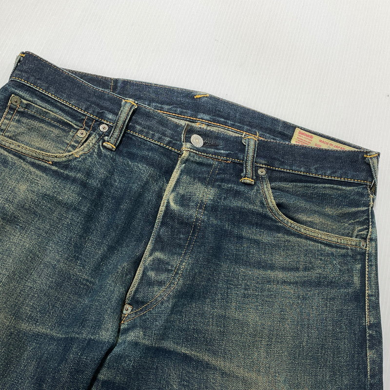 【現状渡し品】【メンズ】 EVISU エヴィス SEA GULL SMILE PAINT DENIM PANTS NO.2 カモメ スマイル ペイント デニム パンツ ボトムス ジーンズ 156-260809-sa-03-tei サイズ：33 カラー：インディゴ 万代Net店