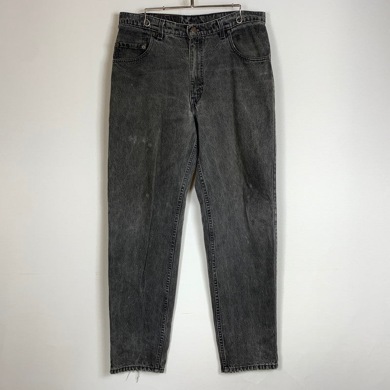 【現状渡し品】【メンズ】 Levi’s リーバイス 560 LOOSE FIT TAPERED LEG DENIM PANTS ルーズフィット テーパードレッグ デニムパンツ ボトムス ジーンズ ボタン裏刻印527 156-260810-ss-08-tei サイズ：36/※リペア、裾ダメージ有 カラー：ブラック 万代Net店