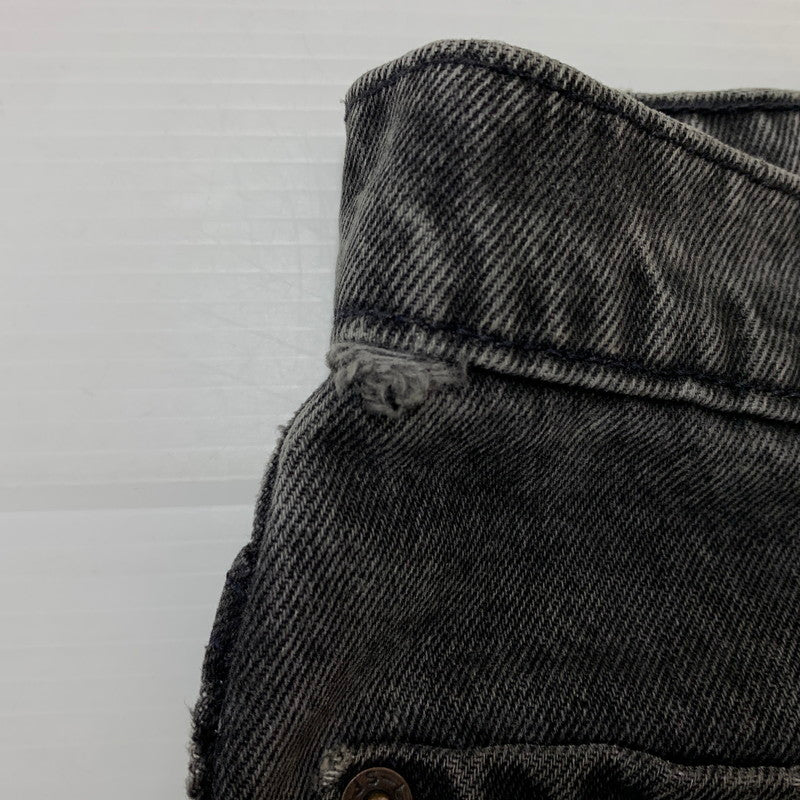 【現状渡し品】【メンズ】 Levi’s リーバイス 560 LOOSE FIT TAPERED LEG DENIM PANTS ルーズフィット テーパードレッグ デニムパンツ ボトムス ジーンズ ボタン裏刻印527 156-260810-ss-08-tei サイズ：36/※リペア、裾ダメージ有 カラー：ブラック 万代Net店