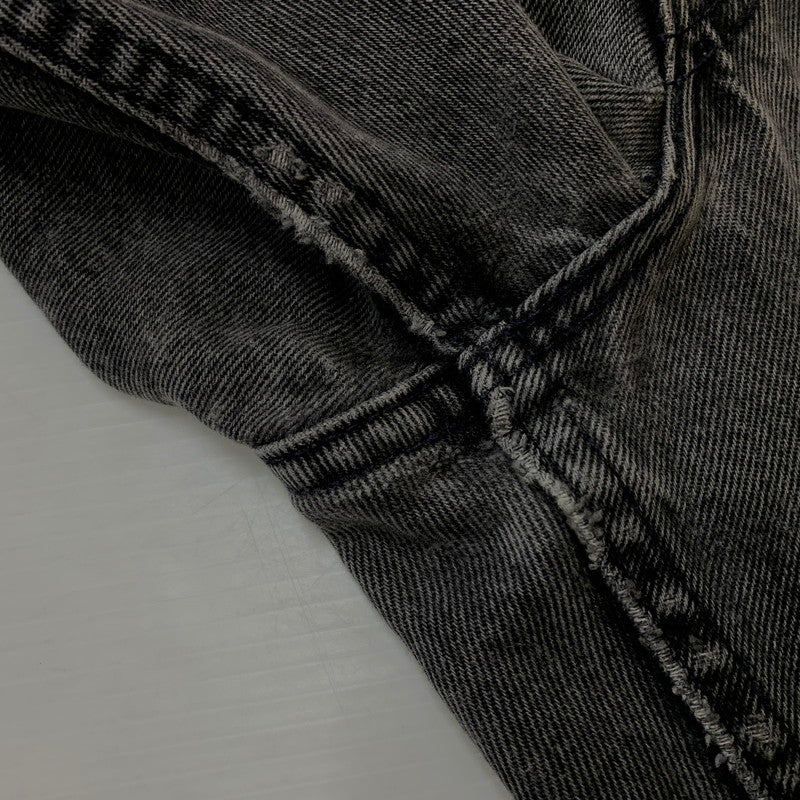 【現状渡し品】【メンズ】 Levi’s リーバイス 560 LOOSE FIT TAPERED LEG DENIM PANTS ルーズフィット テーパードレッグ デニムパンツ ボトムス ジーンズ ボタン裏刻印527 156-260810-ss-08-tei サイズ：36/※リペア、裾ダメージ有 カラー：ブラック 万代Net店
