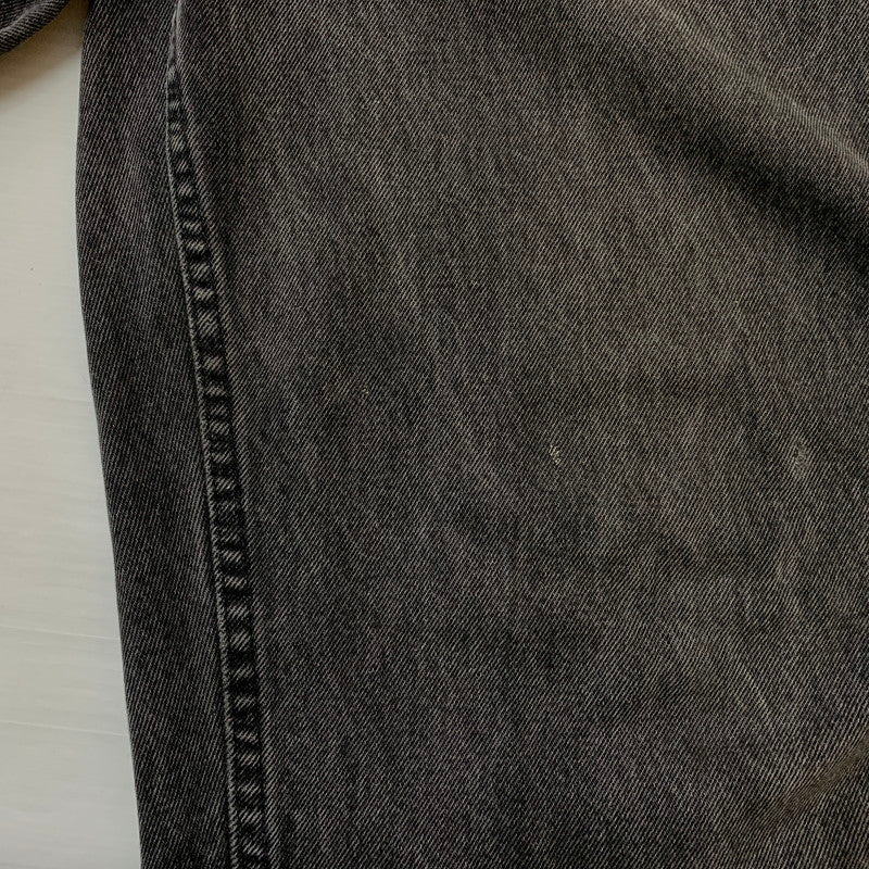 【現状渡し品】【メンズ】 Levi’s リーバイス 560 LOOSE FIT TAPERED LEG DENIM PANTS ルーズフィット テーパードレッグ デニムパンツ ボトムス ジーンズ ボタン裏刻印527 156-260810-ss-08-tei サイズ：36/※リペア、裾ダメージ有 カラー：ブラック 万代Net店
