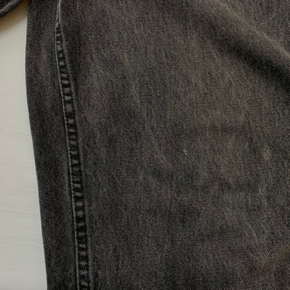 【現状渡し品】【メンズ】 Levi’s リーバイス 560 LOOSE FIT TAPERED LEG DENIM PANTS ルーズフィット テーパードレッグ デニムパンツ ボトムス ジーンズ ボタン裏刻印527 156-260810-ss-08-tei サイズ：36/※リペア、裾ダメージ有 カラー：ブラック 万代Net店