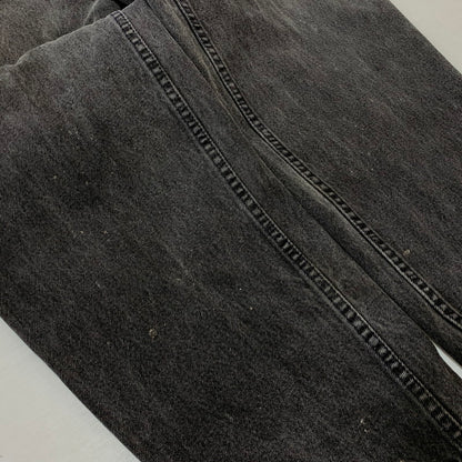 【現状渡し品】【メンズ】 Levi’s リーバイス 560 LOOSE FIT TAPERED LEG DENIM PANTS ルーズフィット テーパードレッグ デニムパンツ ボトムス ジーンズ ボタン裏刻印527 156-260810-ss-08-tei サイズ：36/※リペア、裾ダメージ有 カラー：ブラック 万代Net店