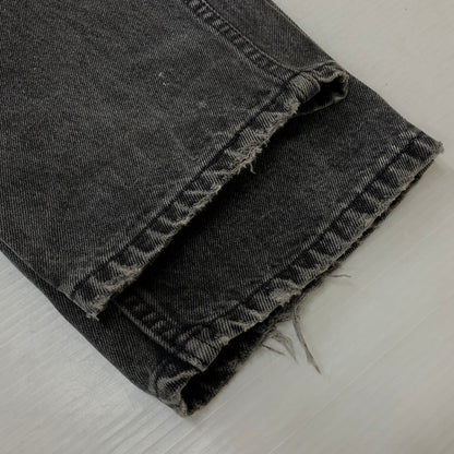 【現状渡し品】【メンズ】 Levi’s リーバイス 560 LOOSE FIT TAPERED LEG DENIM PANTS ルーズフィット テーパードレッグ デニムパンツ ボトムス ジーンズ ボタン裏刻印527 156-260810-ss-08-tei サイズ：36/※リペア、裾ダメージ有 カラー：ブラック 万代Net店