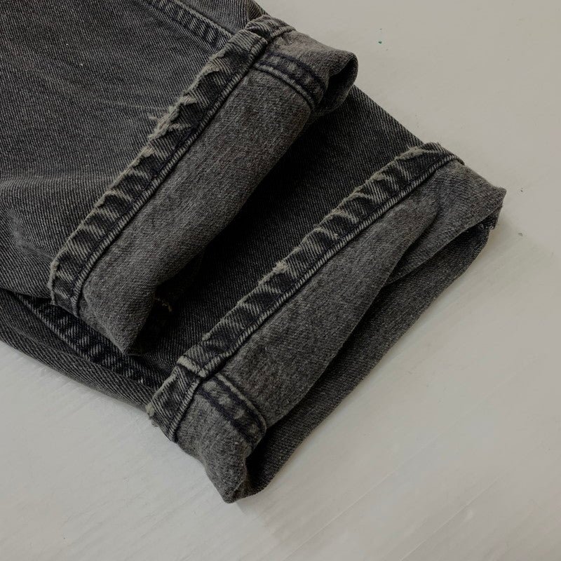 【現状渡し品】【メンズ】 Levi’s リーバイス 560 LOOSE FIT TAPERED LEG DENIM PANTS ルーズフィット テーパードレッグ デニムパンツ ボトムス ジーンズ ボタン裏刻印527 156-260810-ss-08-tei サイズ：36/※リペア、裾ダメージ有 カラー：ブラック 万代Net店