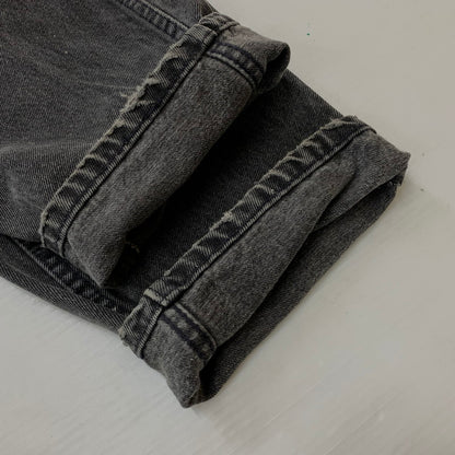 【現状渡し品】【メンズ】 Levi’s リーバイス 560 LOOSE FIT TAPERED LEG DENIM PANTS ルーズフィット テーパードレッグ デニムパンツ ボトムス ジーンズ ボタン裏刻印527 156-260810-ss-08-tei サイズ：36/※リペア、裾ダメージ有 カラー：ブラック 万代Net店
