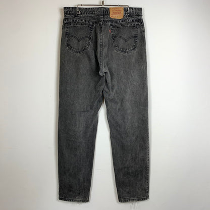【現状渡し品】【メンズ】 Levi’s リーバイス 560 LOOSE FIT TAPERED LEG DENIM PANTS ルーズフィット テーパードレッグ デニムパンツ ボトムス ジーンズ ボタン裏刻印527 156-260810-ss-08-tei サイズ：36/※リペア、裾ダメージ有 カラー：ブラック 万代Net店