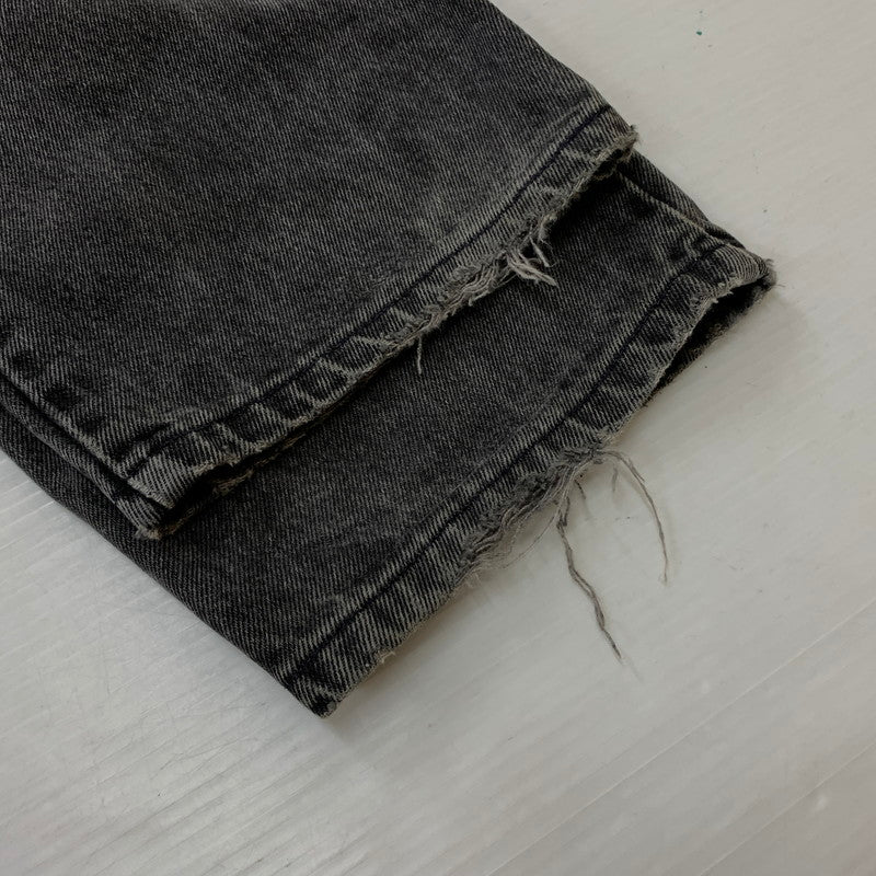 【現状渡し品】【メンズ】 Levi’s リーバイス 560 LOOSE FIT TAPERED LEG DENIM PANTS ルーズフィット テーパードレッグ デニムパンツ ボトムス ジーンズ ボタン裏刻印527 156-260810-ss-08-tei サイズ：36/※リペア、裾ダメージ有 カラー：ブラック 万代Net店