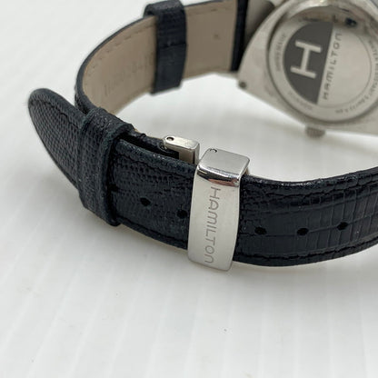 【現状渡し品】【メンズ】 HAMILTON ハミルトン VENTURA H244112 ベンチュラ クオーツウォッチ 腕時計 レザーベルト 197-260812-ko-12-tei カラー：ブラック 万代Net店