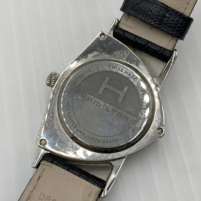 【現状渡し品】【メンズ】 HAMILTON ハミルトン VENTURA H244112 ベンチュラ クオーツウォッチ 腕時計 レザーベルト 197-260812-ko-12-tei カラー：ブラック 万代Net店