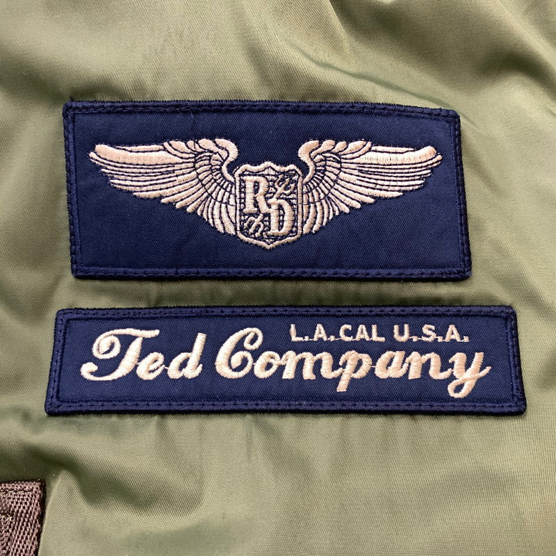 【中古品】【メンズ】 TED MAN テッドマン FLIGHT JACKET MA-1 2067262 フライトジャケット アウター 145-260810-ss-05-tei サイズ：44 カラー：カーキ 万代Net店