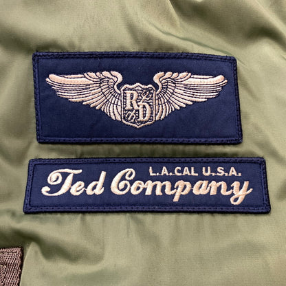 【中古品】【メンズ】 TED MAN テッドマン FLIGHT JACKET MA-1 2067262 フライトジャケット アウター 145-260810-ss-05-tei サイズ：44 カラー：カーキ 万代Net店