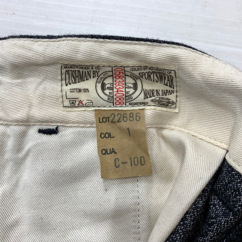【中古品】【メンズ】 Cushman クッシュマン BLACK CHAMBRAY TROUSERS PANTS 22686 ブラックシャンブレー トラウザーズ パンツ ボトムス 156-260810-ss-07-tei サイズ：34×34 カラー：グレー 万代Net店