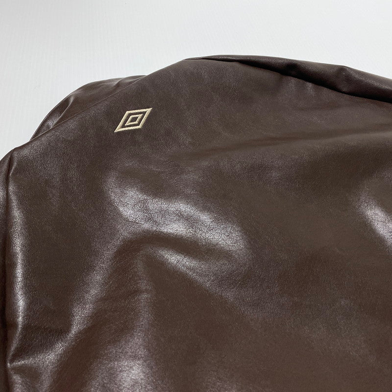 【中古品】【メンズ】 UMBRO アンブロ × FREAKS'STORE フリークスストア 別注コラボ FAKE LEATHER JACKET 1059394400021 フェイクレザー ジャケット ライトアウター 147-260806-yo-11-tei サイズ：L カラー：ブラウン 万代Net店
