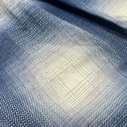 【中古品】【メンズ】 SUGAR CANE シュガーケーン OMBRE CHECK PRINT OPEN SHIRT SC39526 オンブレチェックプリント オープンシャツ 半袖 トップス 145-260806-yo-08-tei サイズ：M カラー：ブルー 万代Net店