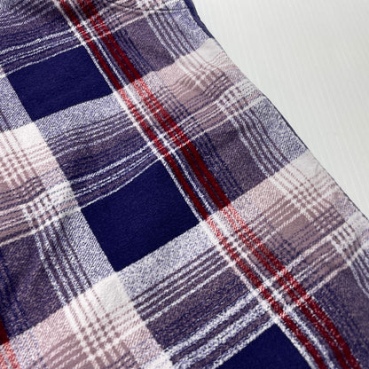 【中古品】【メンズ】 NEEDLES ニードルス FLANNEL SHIRT フランネルシャツ 長袖 トップス 白タグ 140-260806-yo-09-tei サイズ：L カラー：パープル系 万代Net店