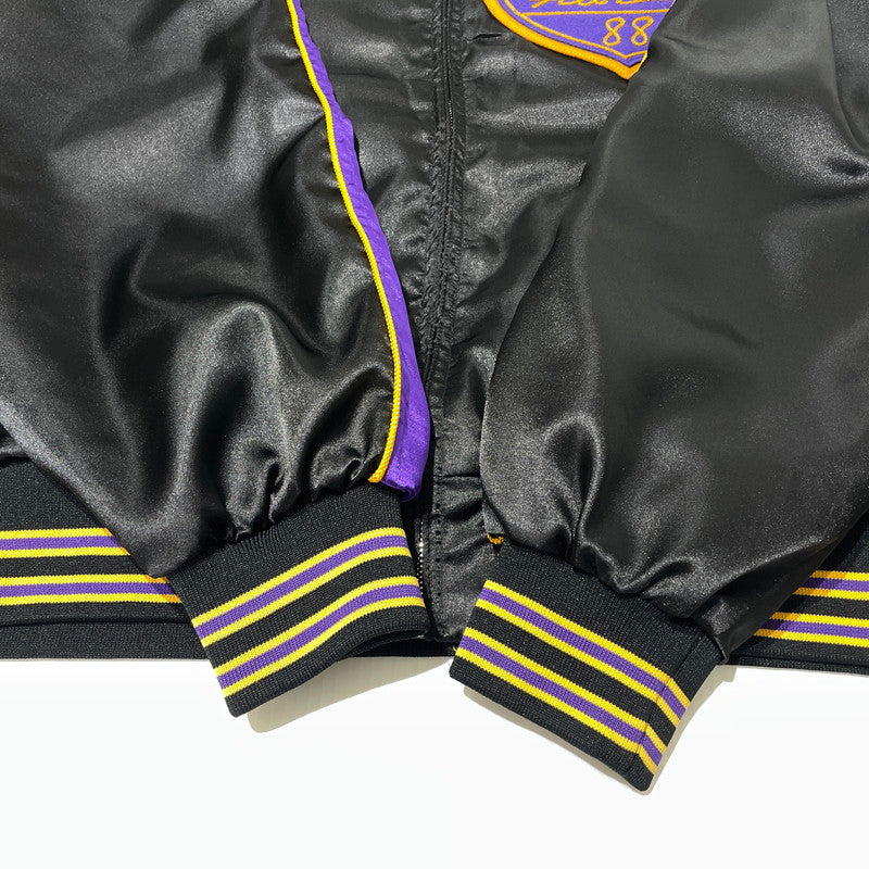 【中古品】【メンズ】 NEEDLES ニードルス STADIUM JACKET - POLY SATEEN SX216 スタジアム ジャケット ポリサテン ライトアウター 140-260806-yo-10-tei サイズ：S カラー：ブラック/パープル 万代Net店
